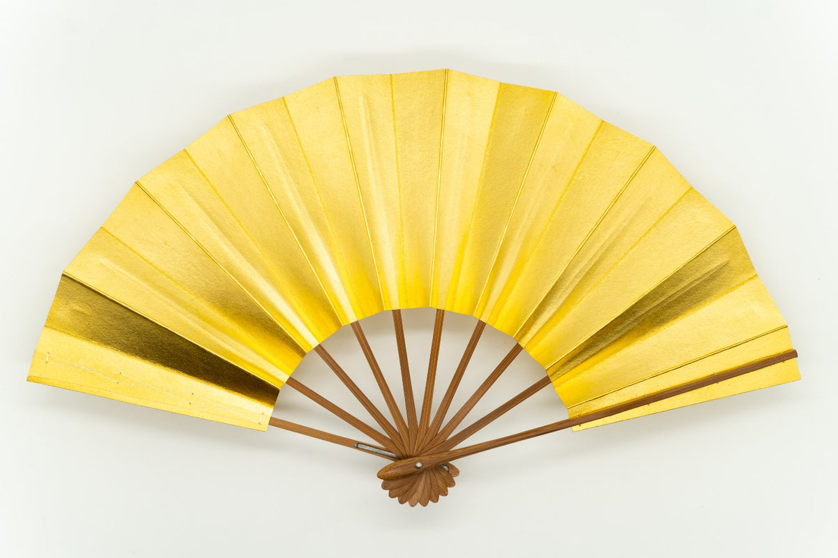 純金張り扇子（24K）– 扇専門店 万葉